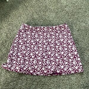 Floral Purple Skirt